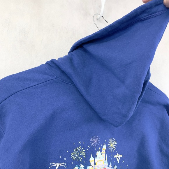 Disneyworld Zip Up Hoodie Sweatshirt Small 60th Anniversary Diamond Mickey Mouse - Picture 4 of 10